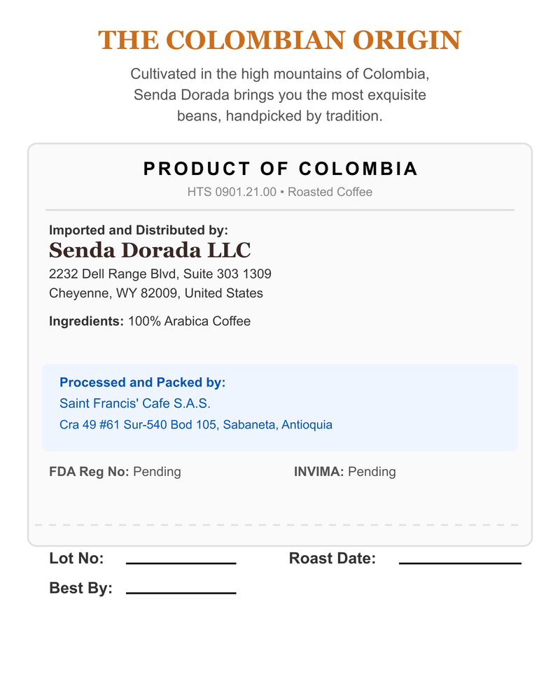 Orange Geisha back label
