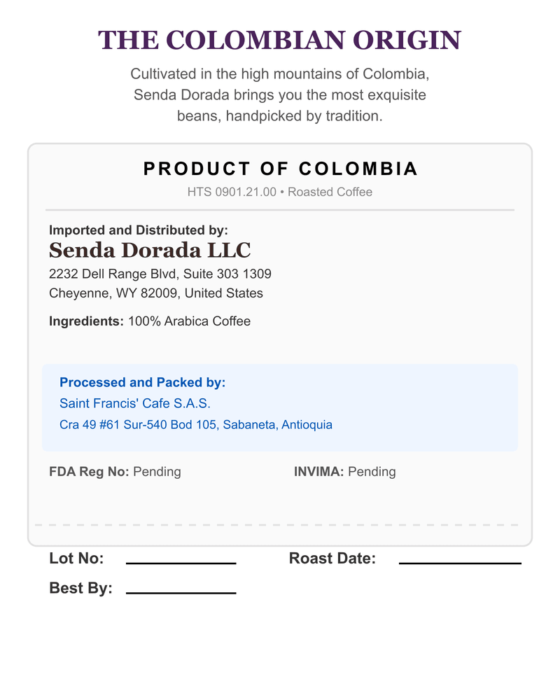 Typica Sidra back label